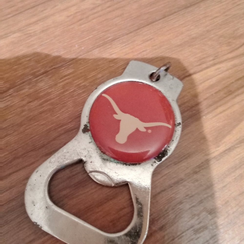 Texas longhorns bottle opener in used condition